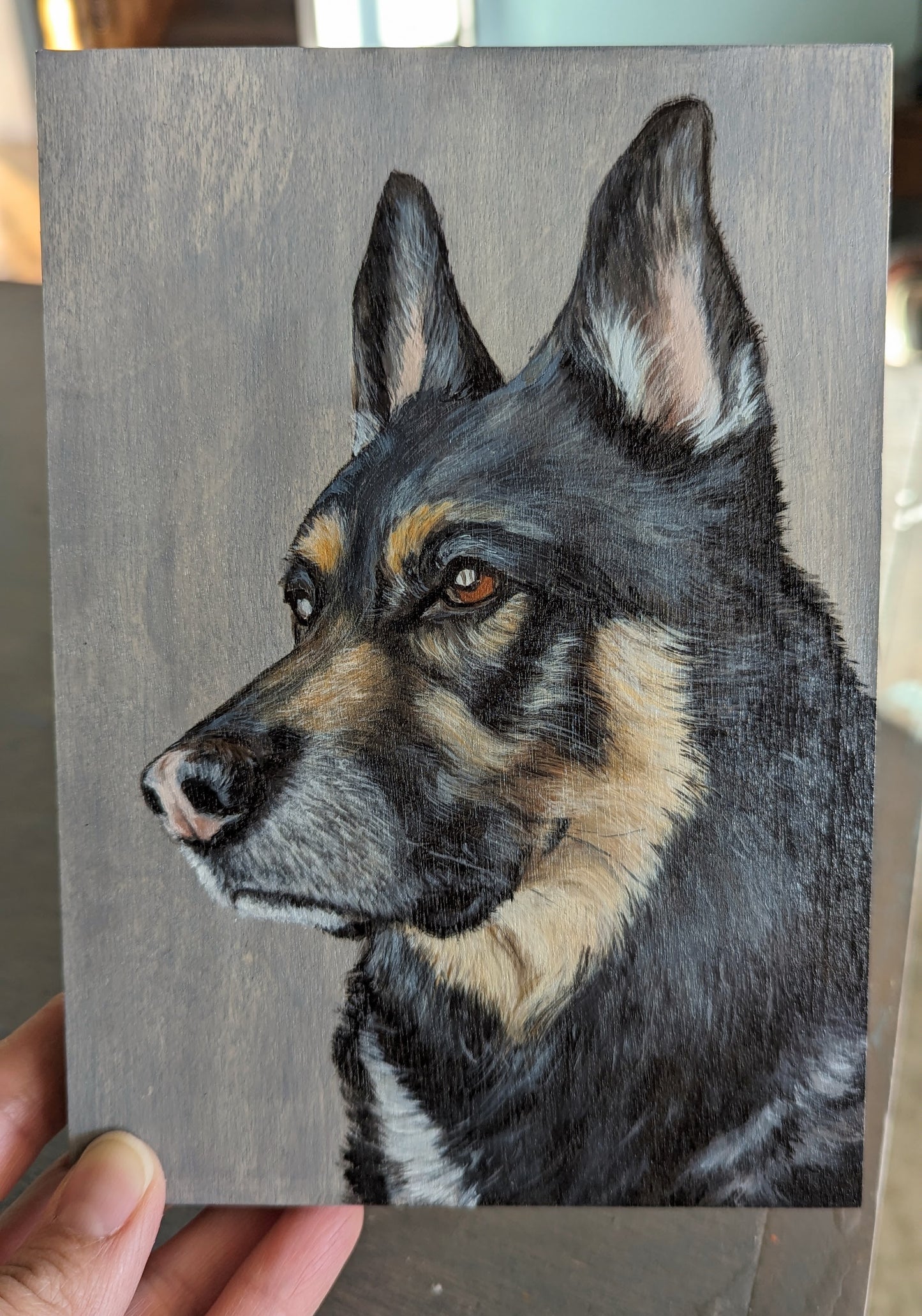 Custom Pet Portraits on Wood