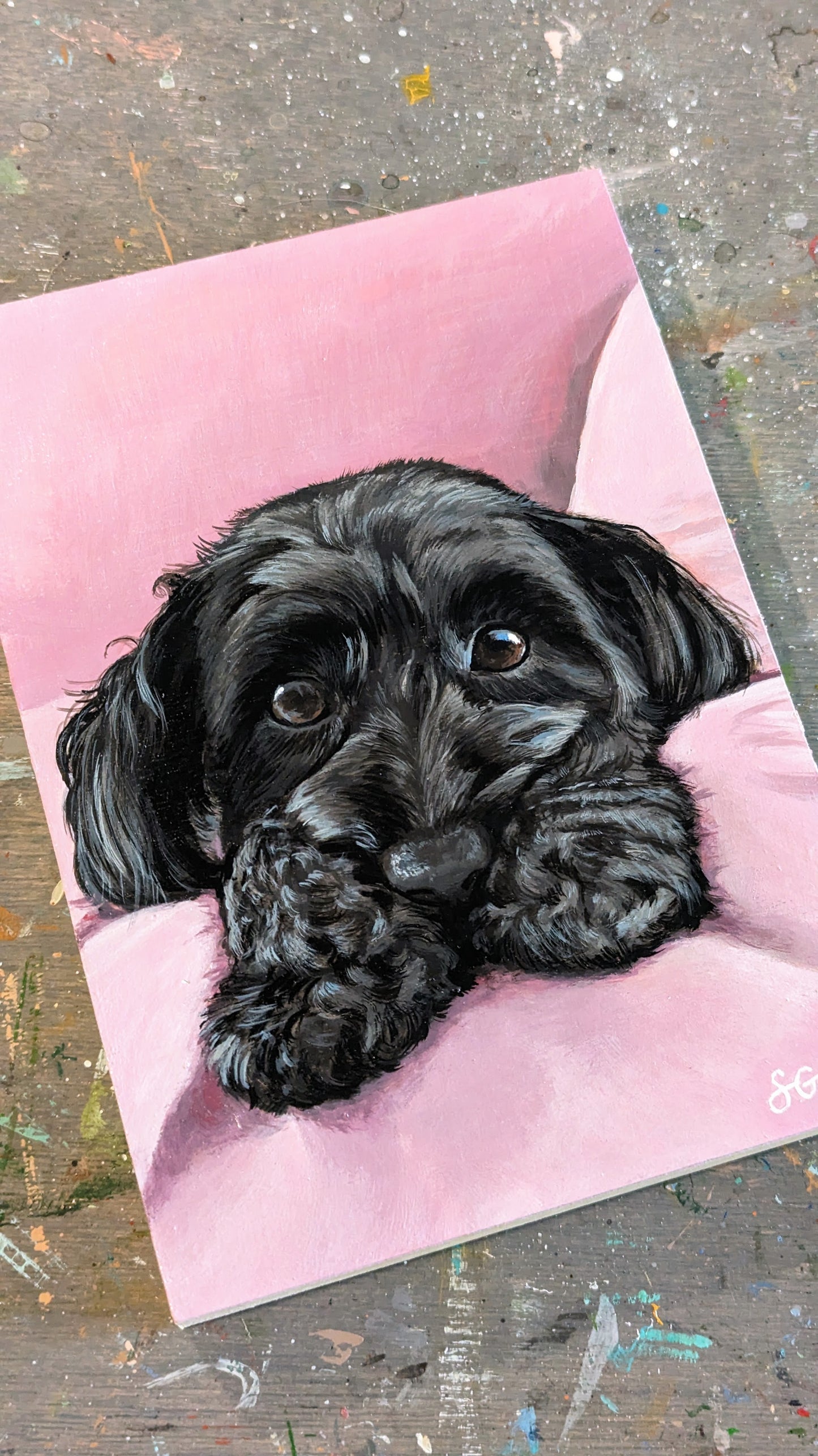 Custom Pet Portraits on Wood