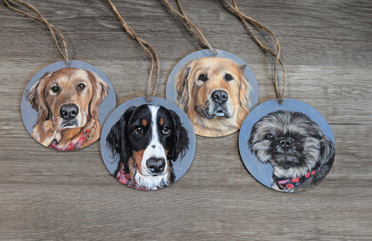 MINI Pet Portrait | Ornament size