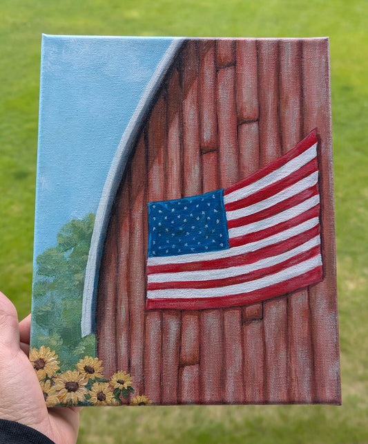 Rural America | 8X10 canvas original painting