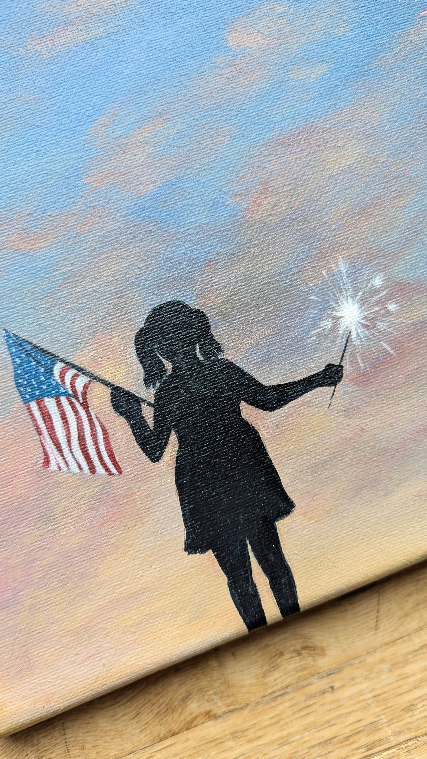 Celebrate America | 8X10 canvas original painting
