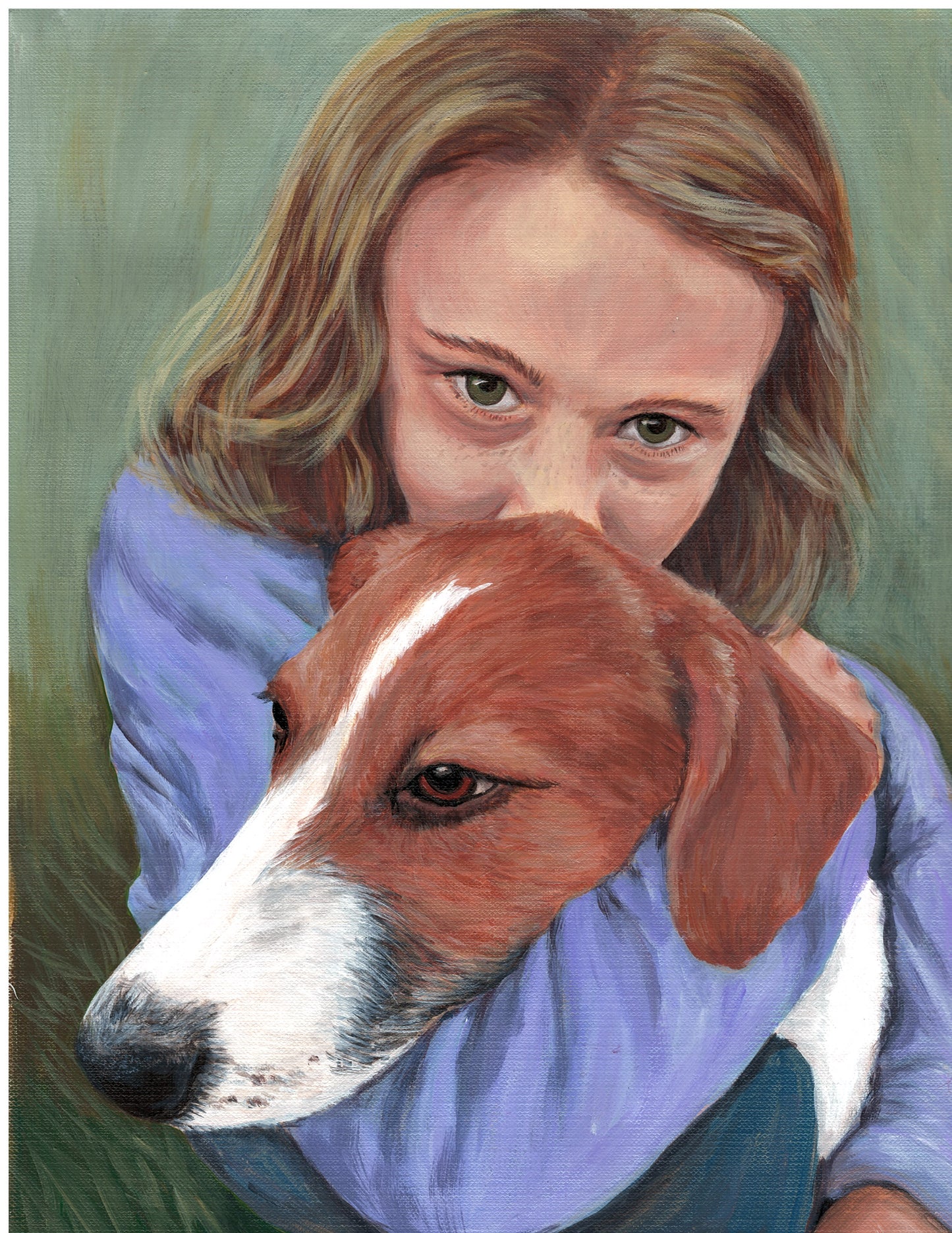 My Pet & Me - Custom Portrait on canvas