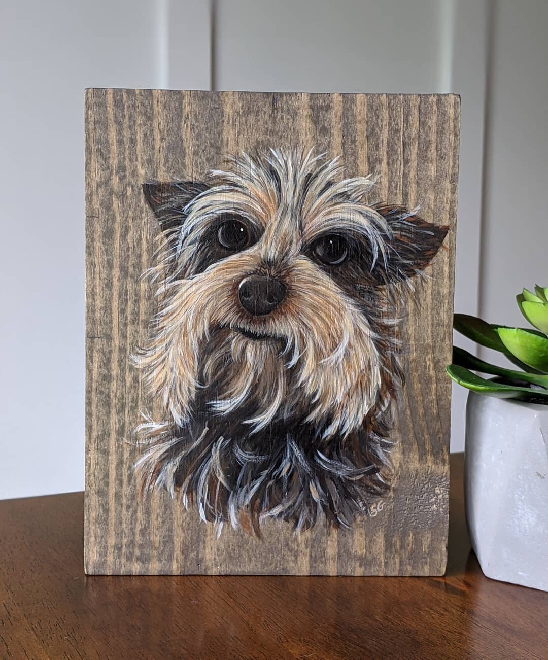 Custom Pet Portraits on Wood