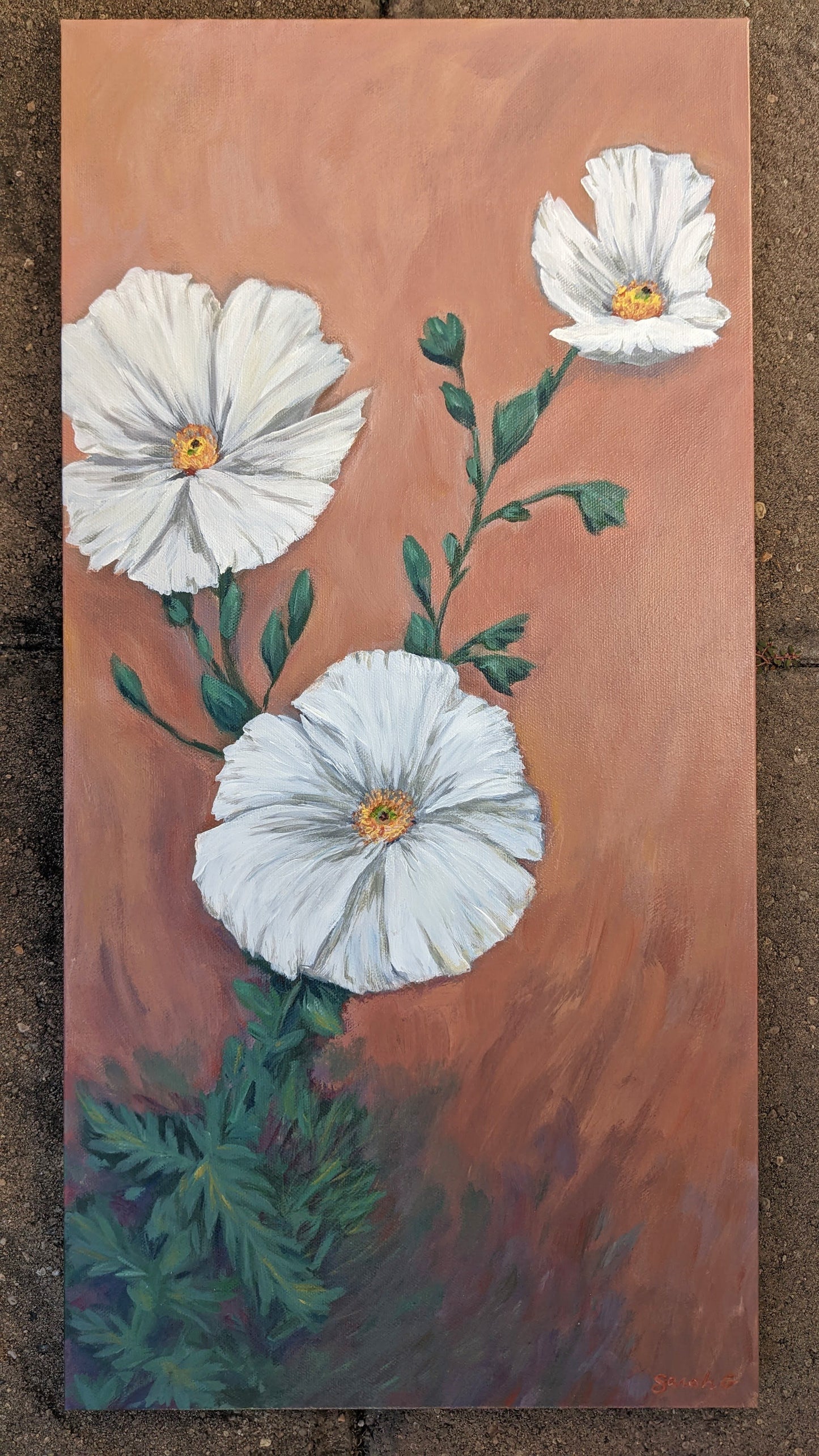 Still in Bloom | 12 x 24 Original Art on Canvas