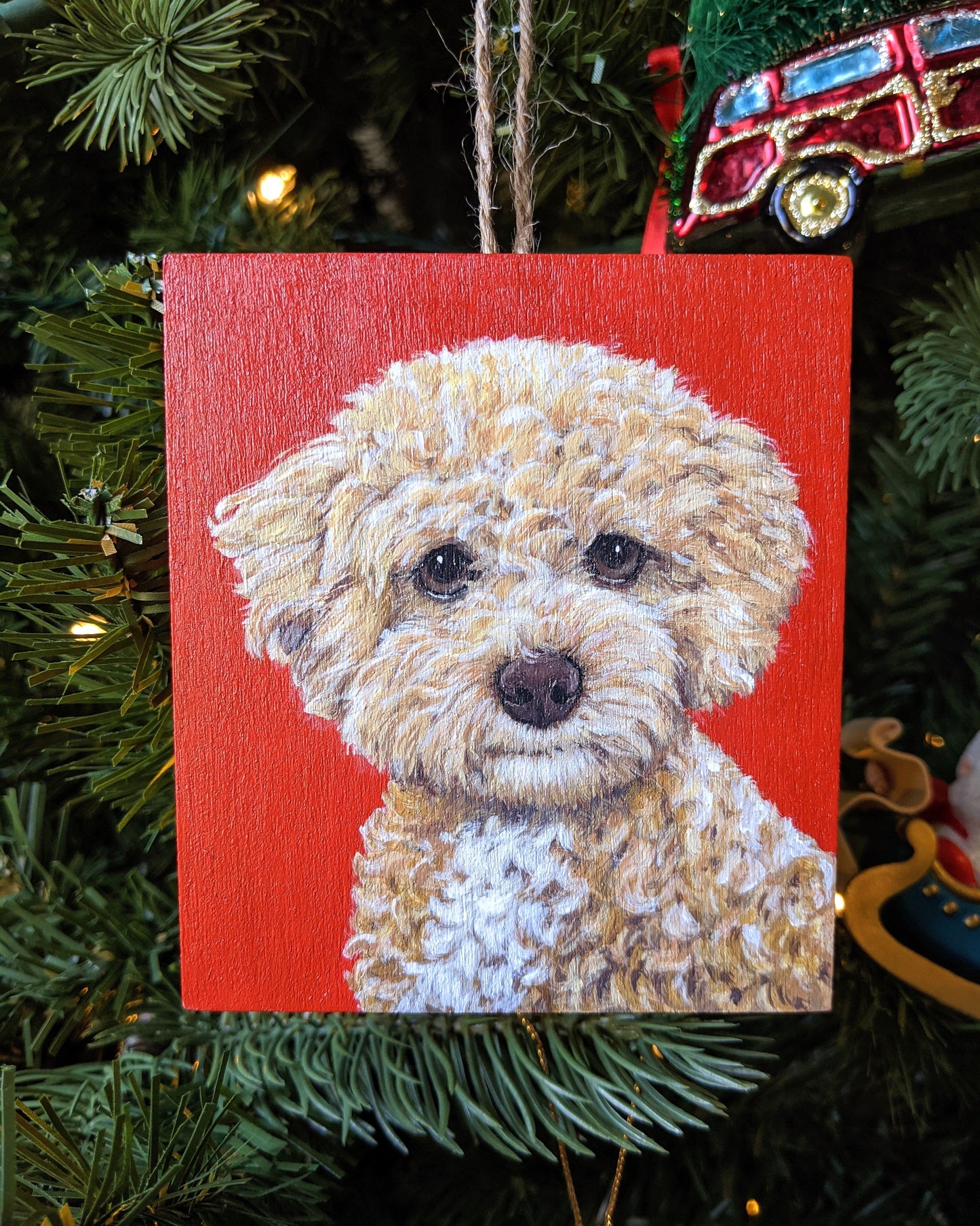 MINI Pet Portrait | Ornament size