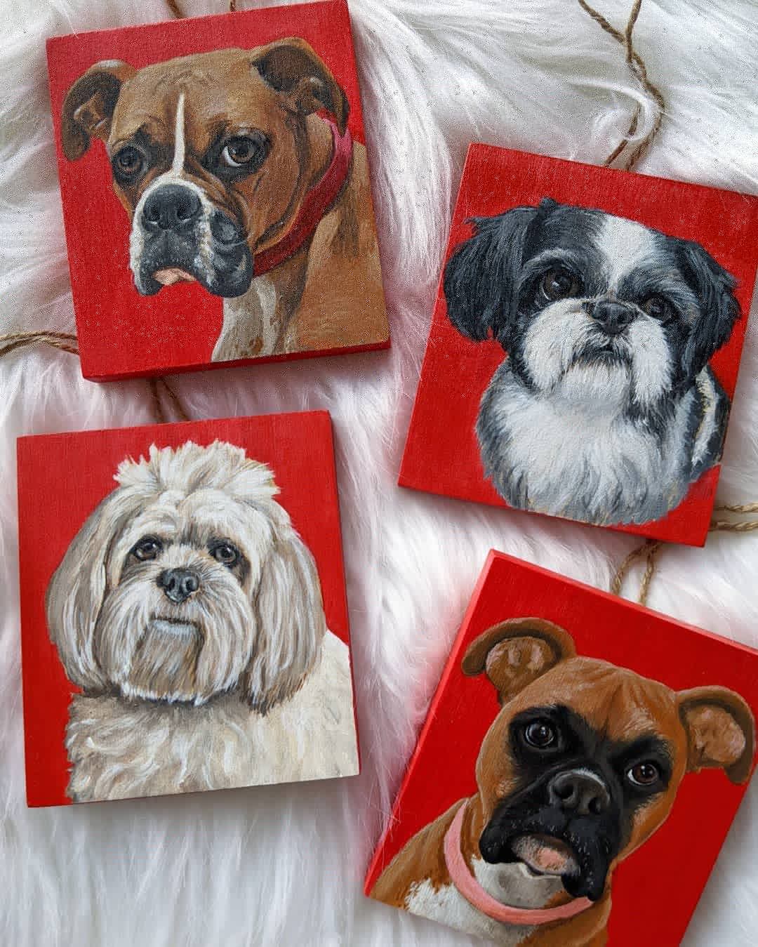 MINI Pet Portrait | Ornament size