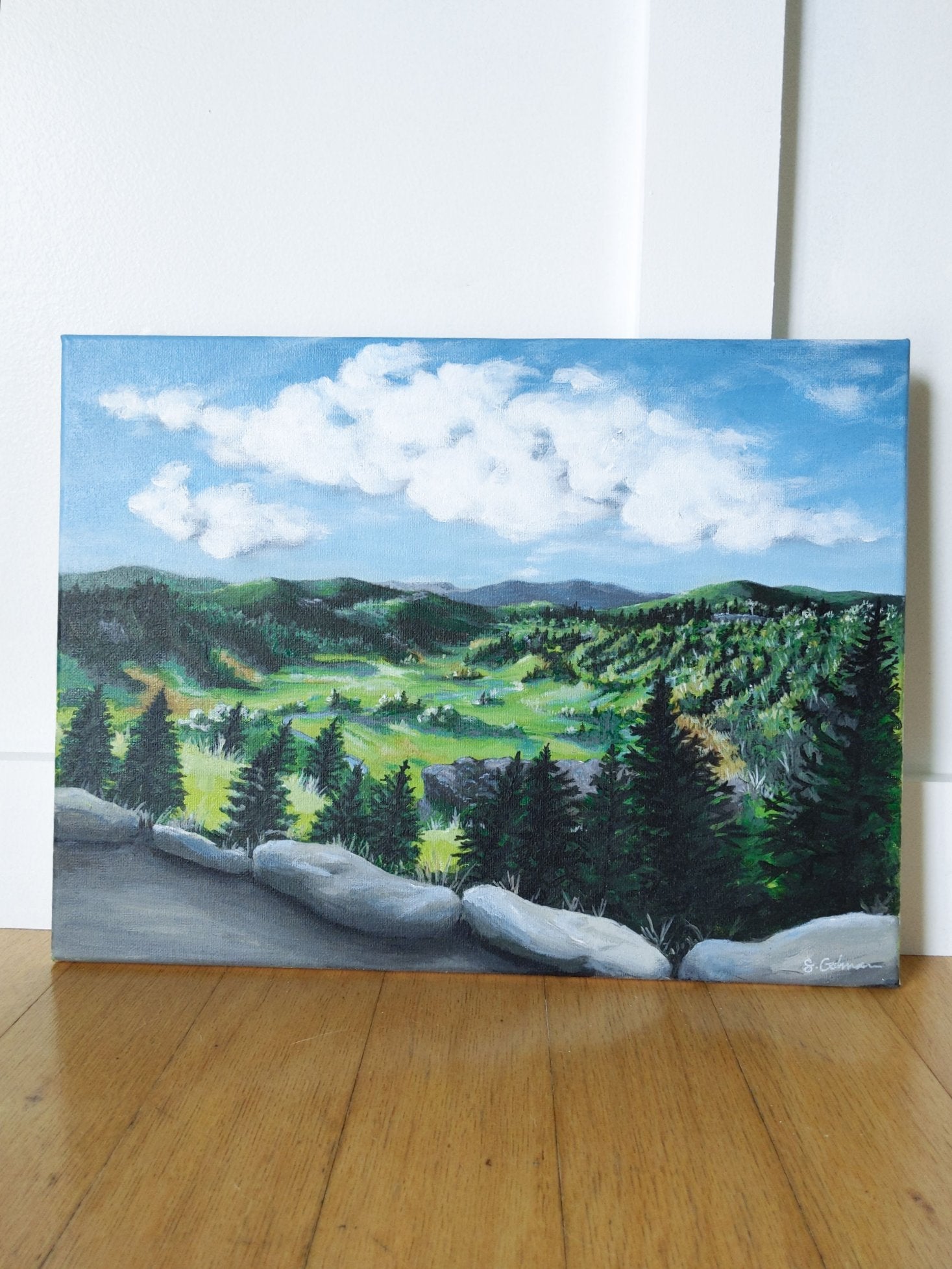 Landscape  12X16 canvas painting – Sarah Gohman Art & Design