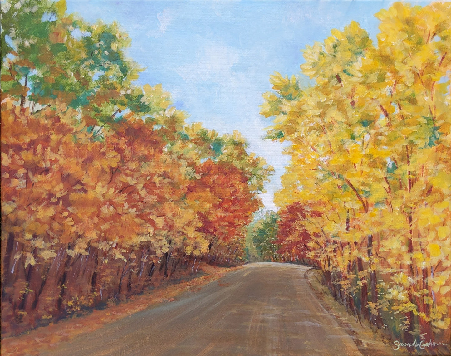 Fallscape 5 | 16X20 Framed original painting