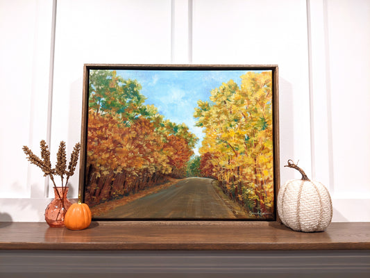 Fallscape 5 | 16X20 Framed original painting