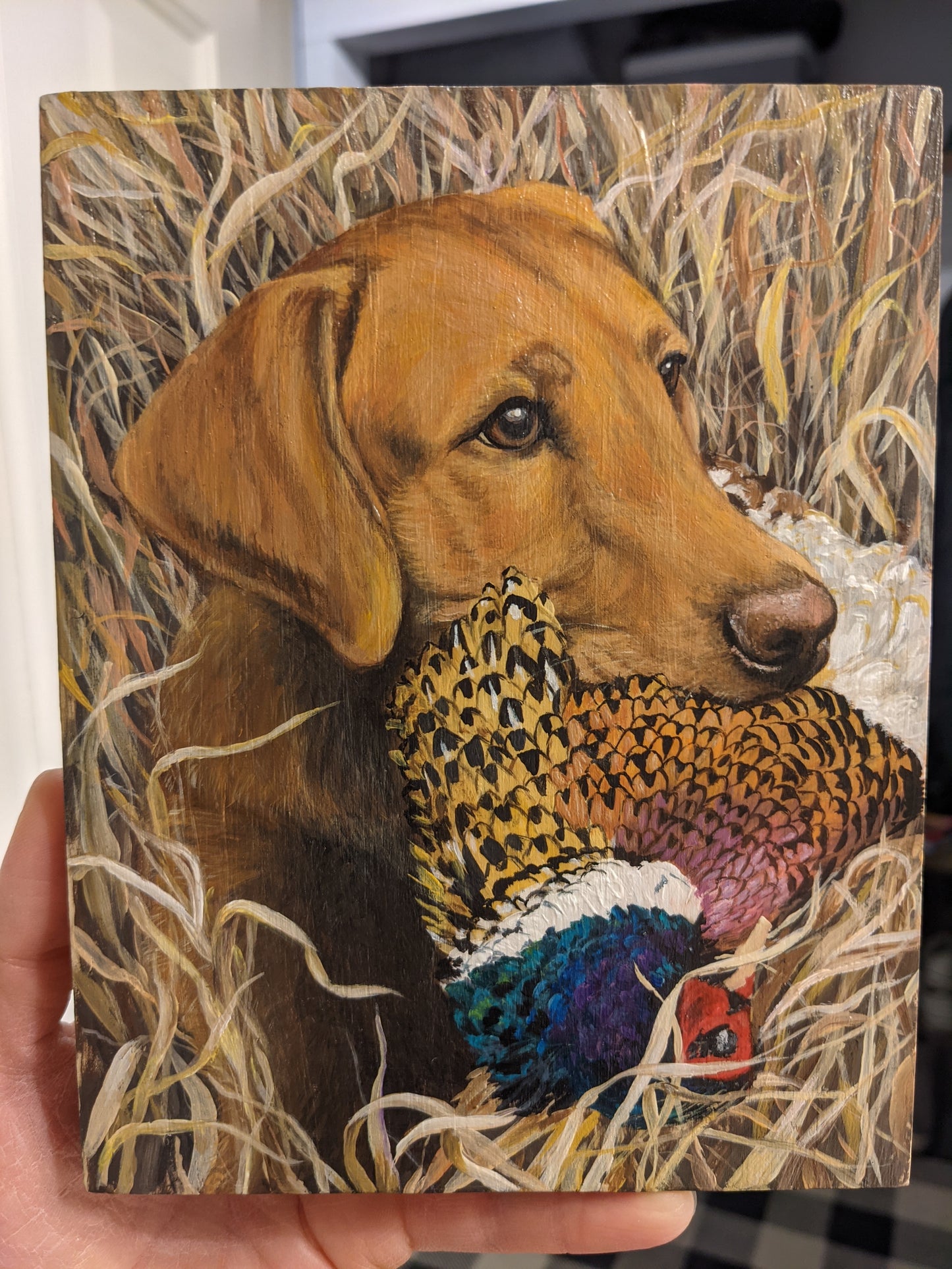 Custom Pet Portraits on Wood