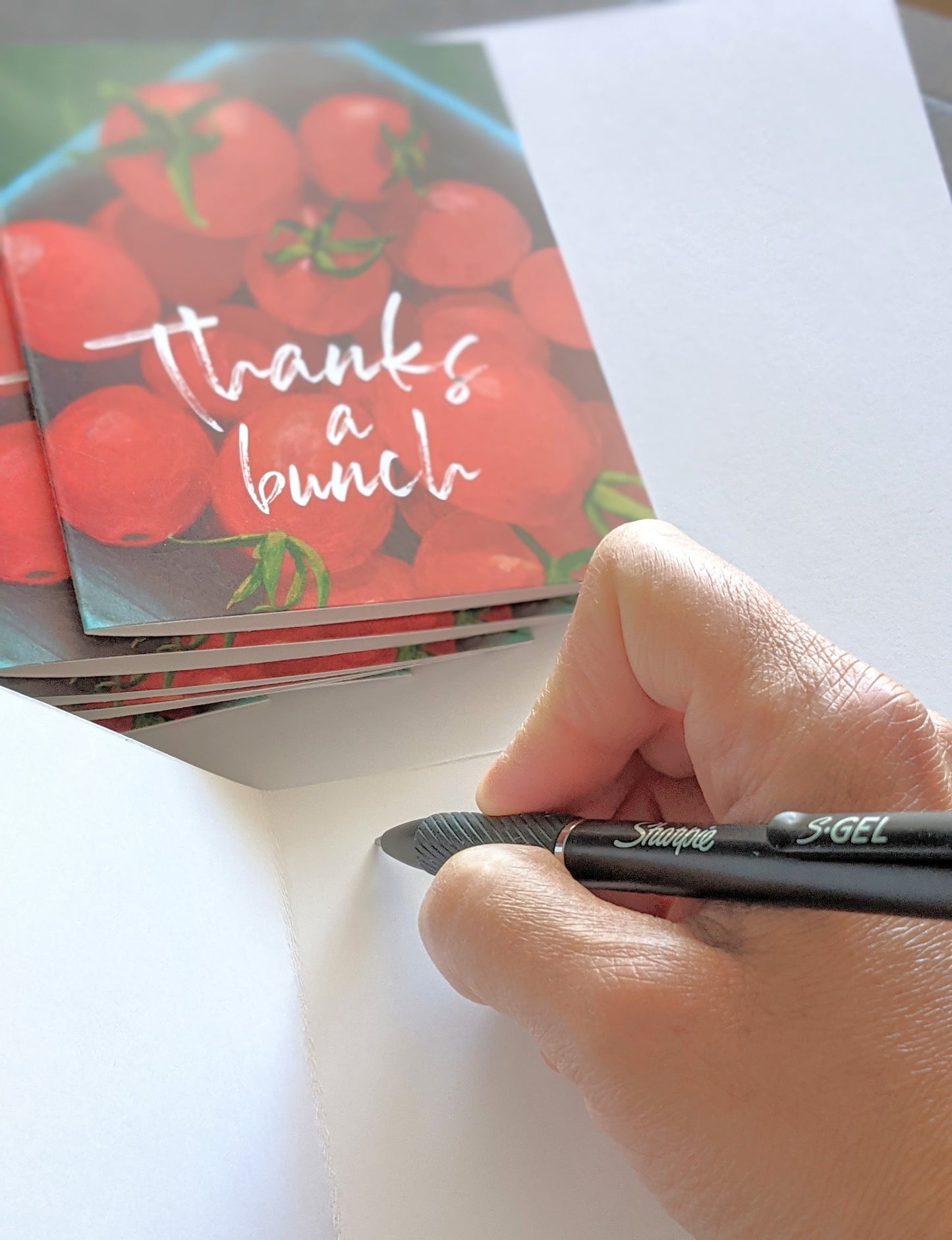 Thank You cards - Blank, 'Thanks a bunch' cards