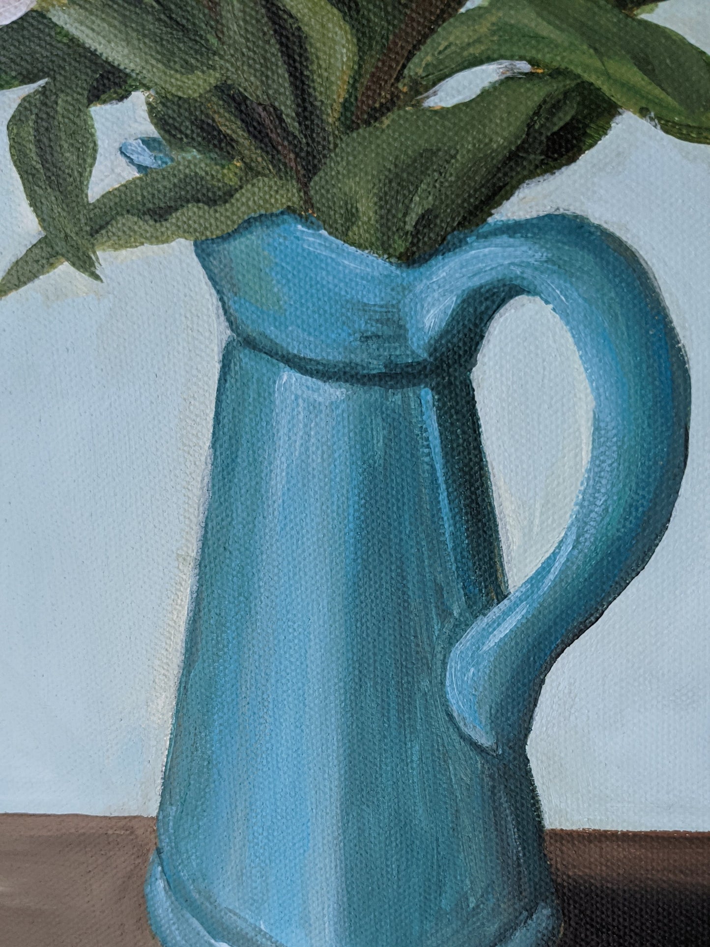 Peonies in a Vase | 12X16 inch painting on canvas