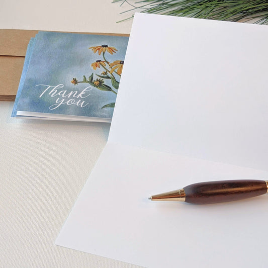 Thank You 'Wildflowers' Greeting cards, blank
