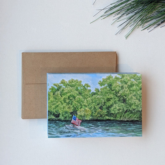 Lake Life & Liberty Greeting cards, blank