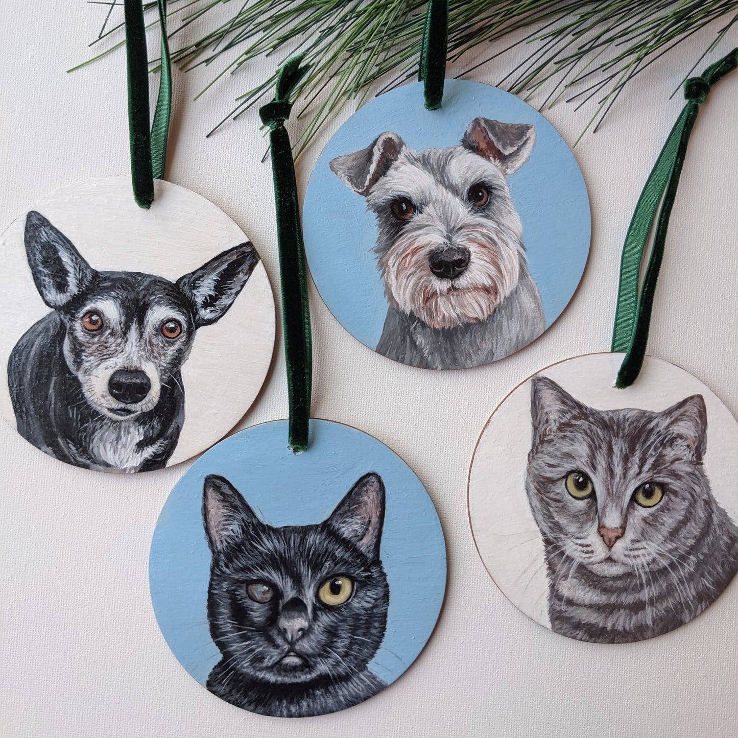MINI Pet Portrait | Ornament size