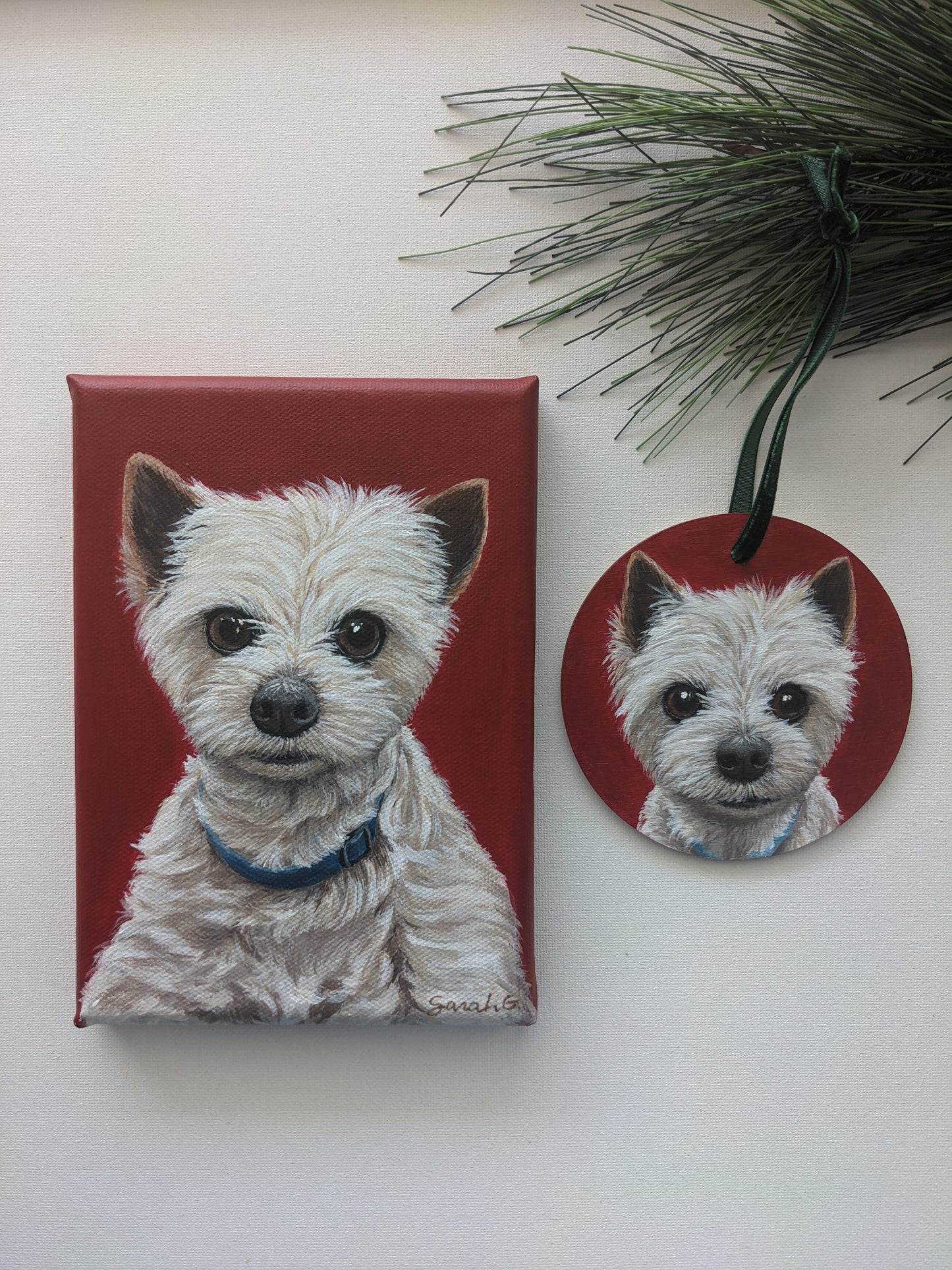 MINI Pet Portrait | Ornament size