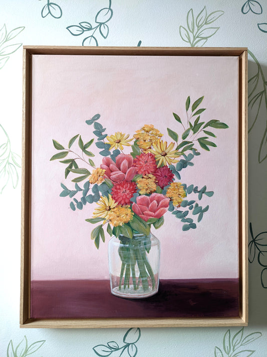 "Summer's Day" - 16x20 framed art on canvas