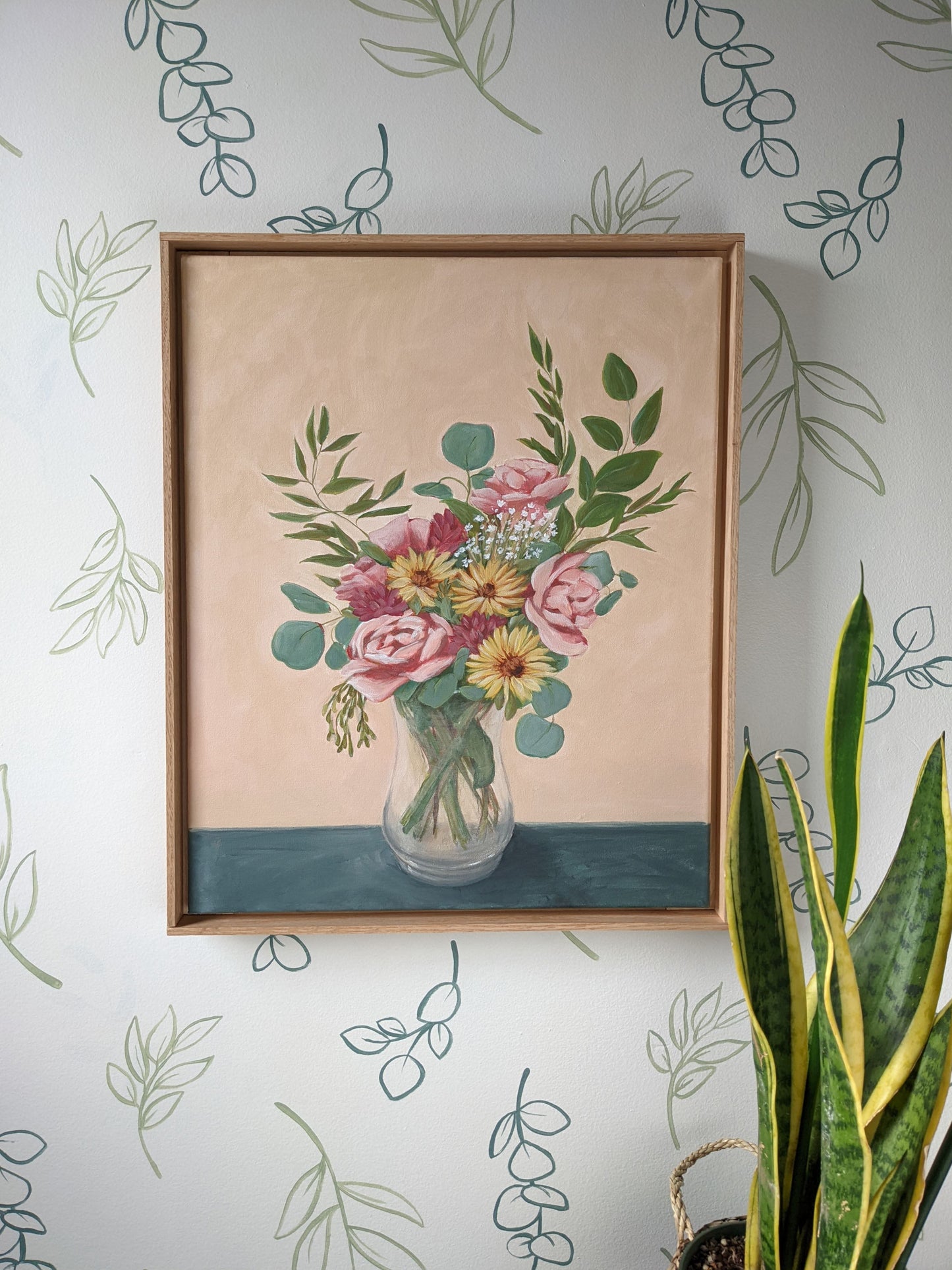 "Wedding day" - 16x20 framed art on canvas