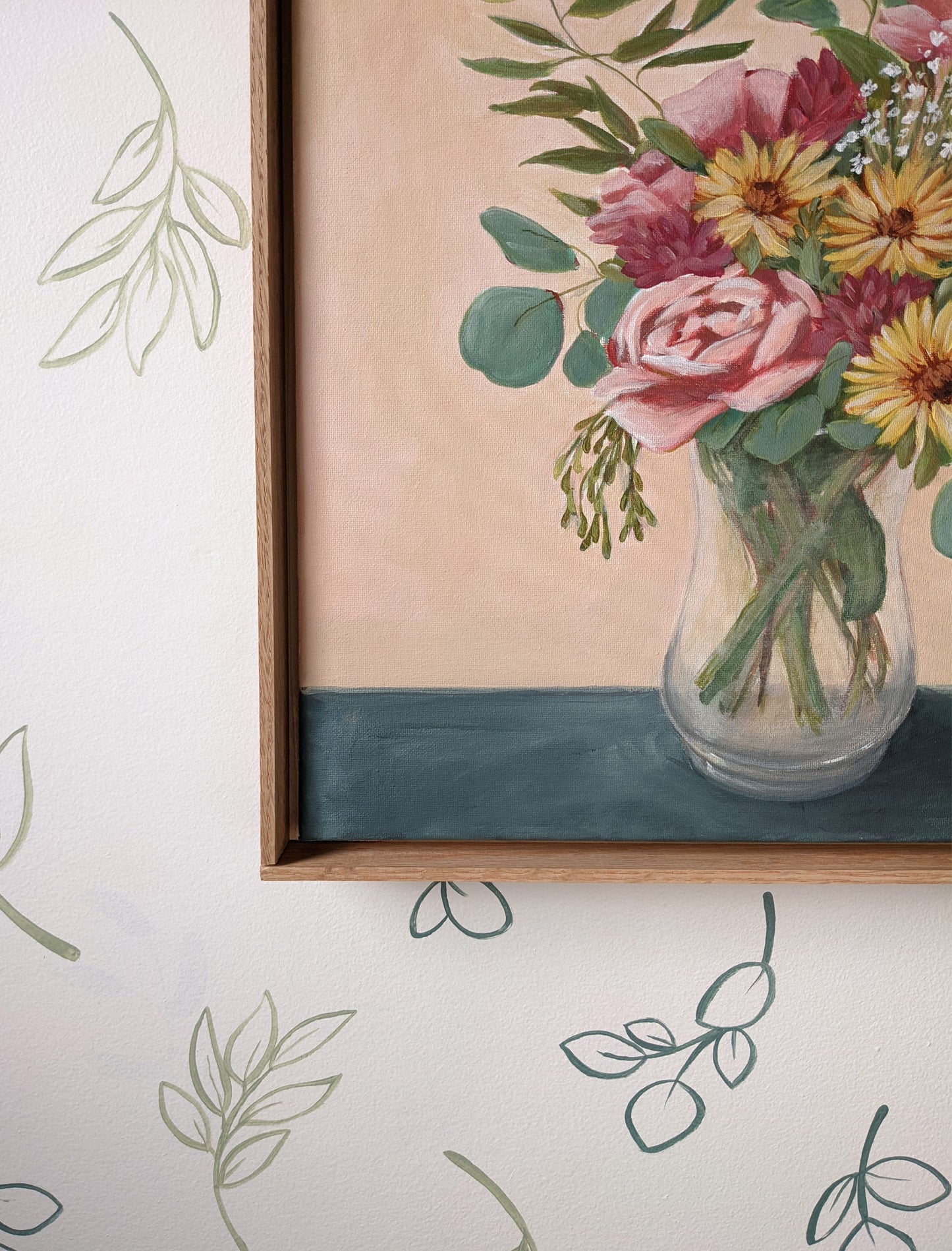 "Wedding day" - 16x20 framed art on canvas