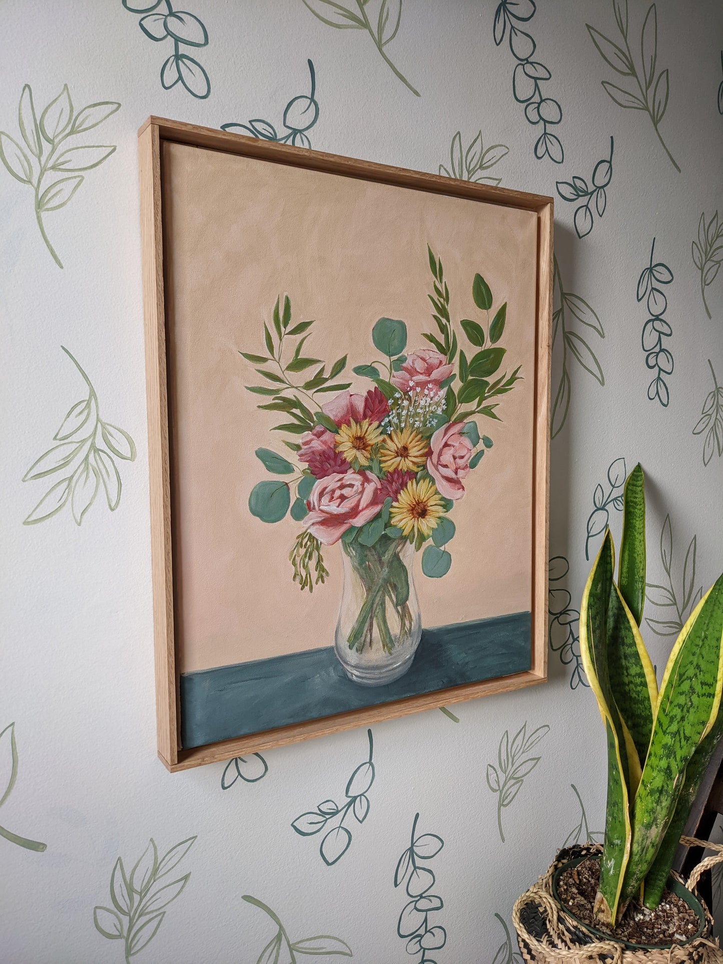 "Wedding day" - 16x20 framed art on canvas