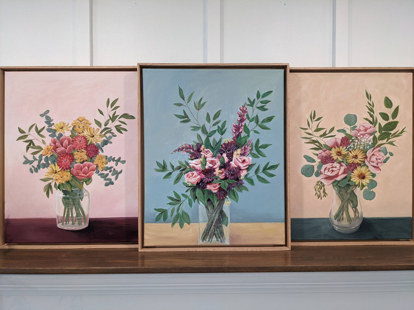 "Wedding day" - 16x20 framed art on canvas