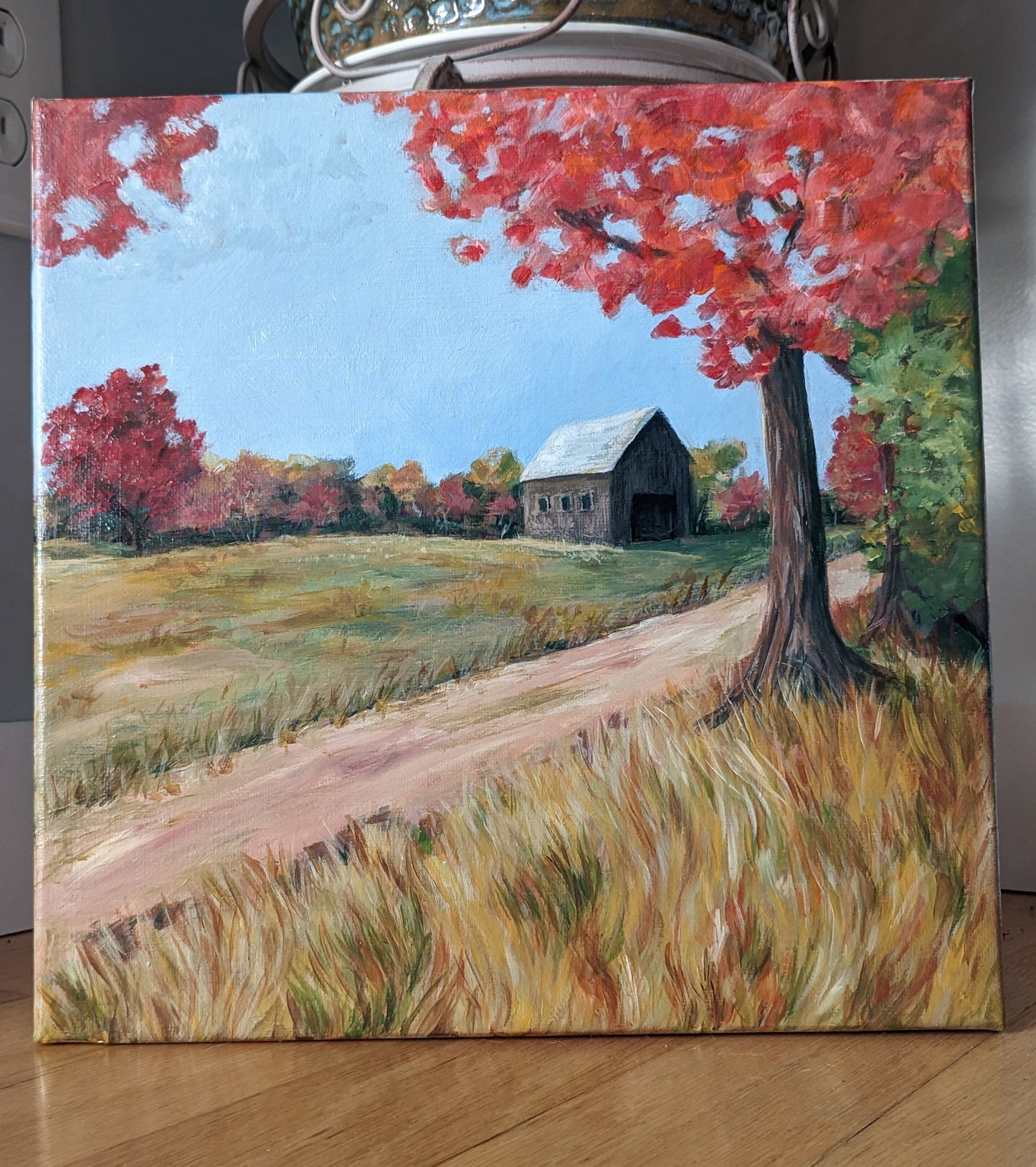 Drive by | 12 X 12 Original on Canvas