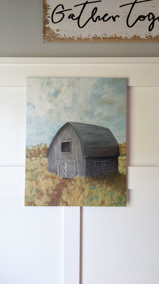The old barn | 16 X 20 Original on canvas
