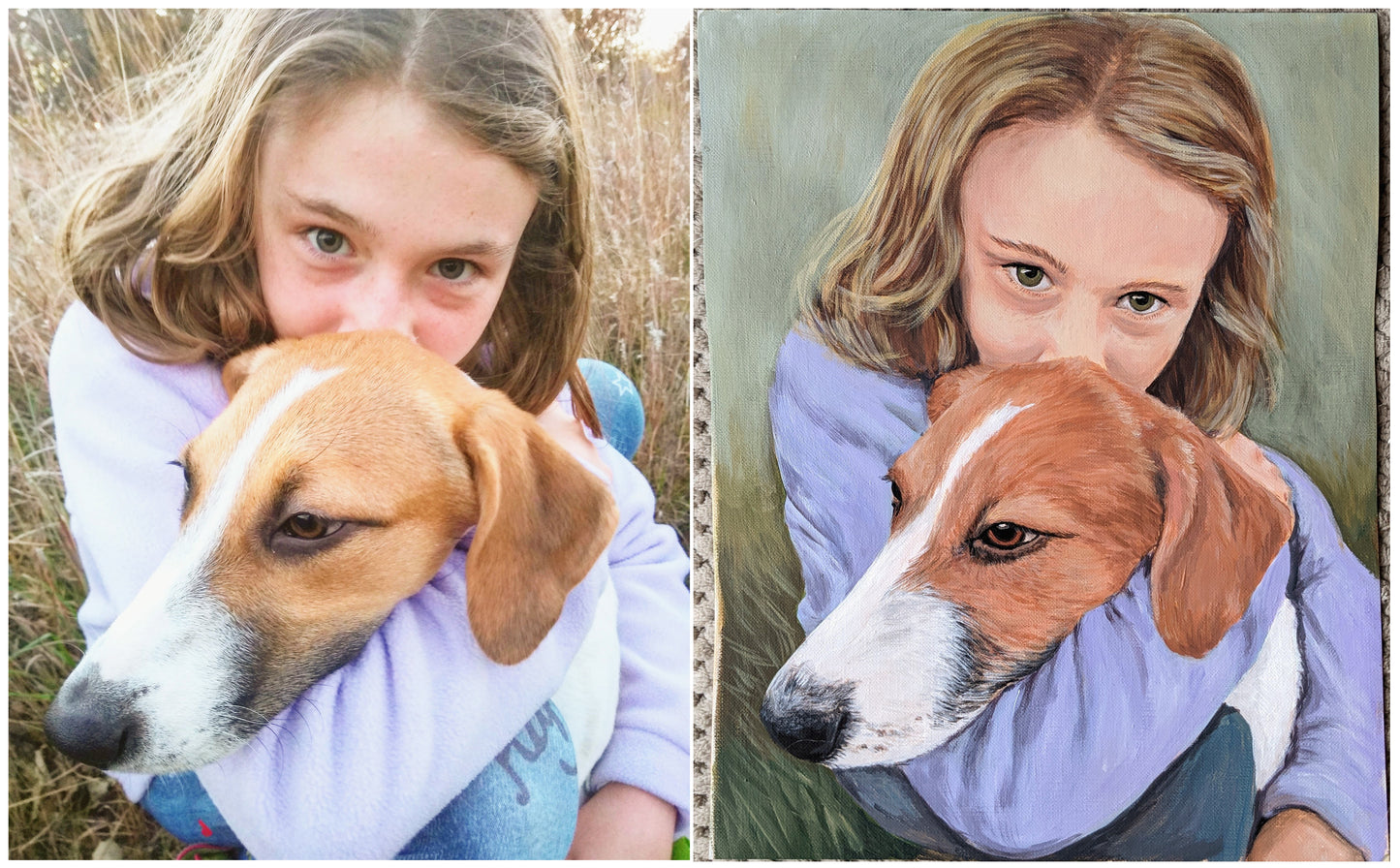 Custom Painted People Portrait from photo