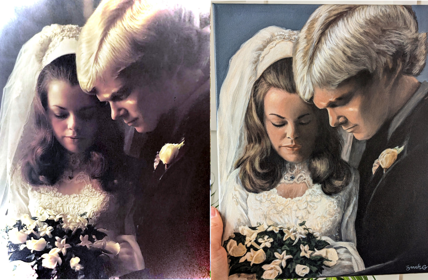 Custom Painted People Portrait from photo