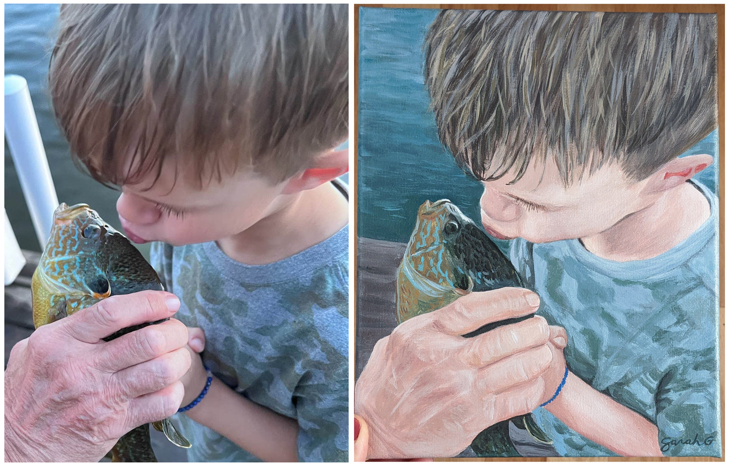 Custom Painted People Portrait from photo