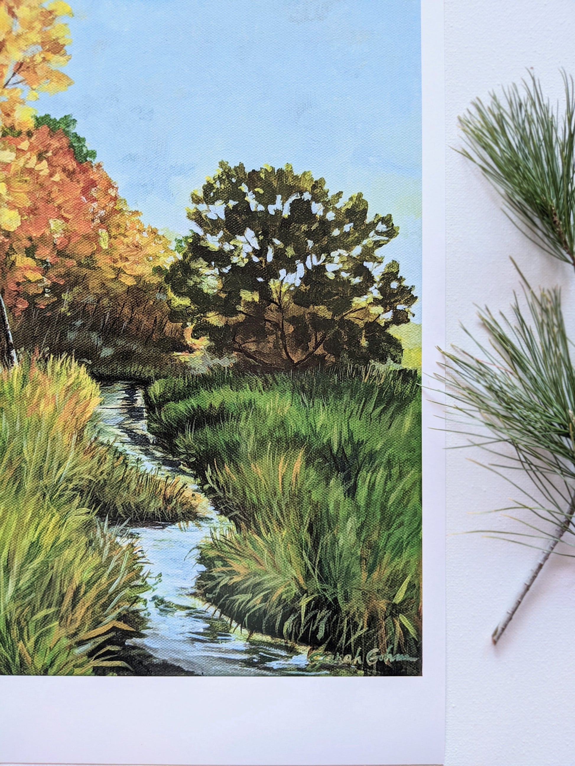 Fall landscape art print