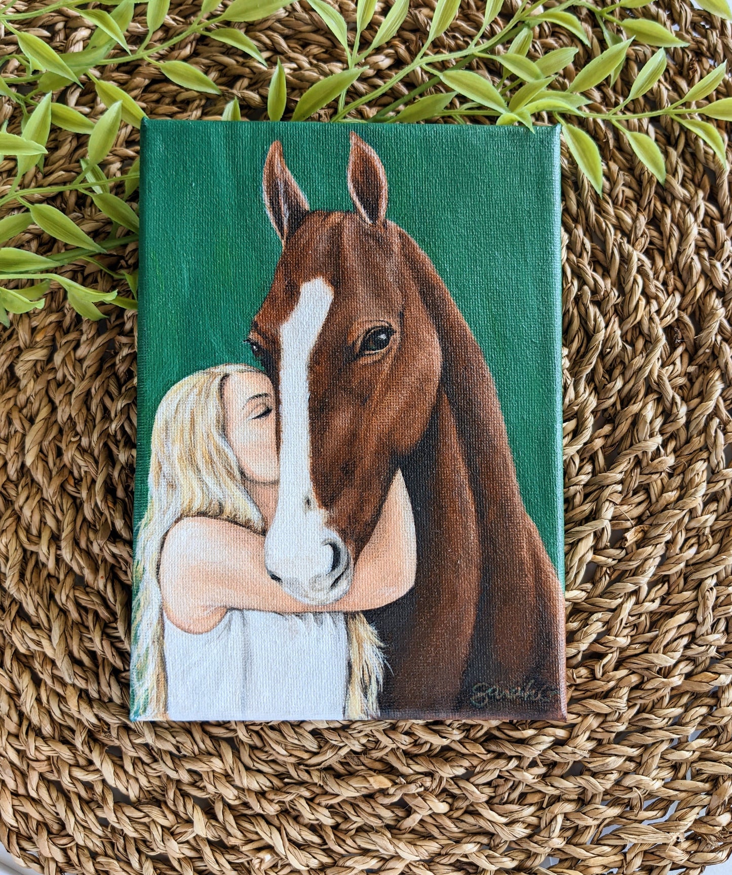 My Pet & Me - Custom Portrait on canvas