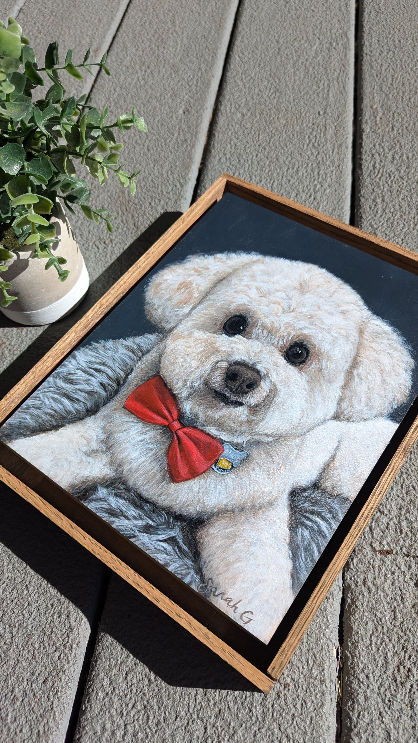 Custom Pet Portraits on Wood