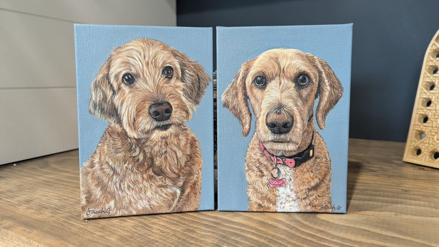 Custom Pet Portraits on Canvas