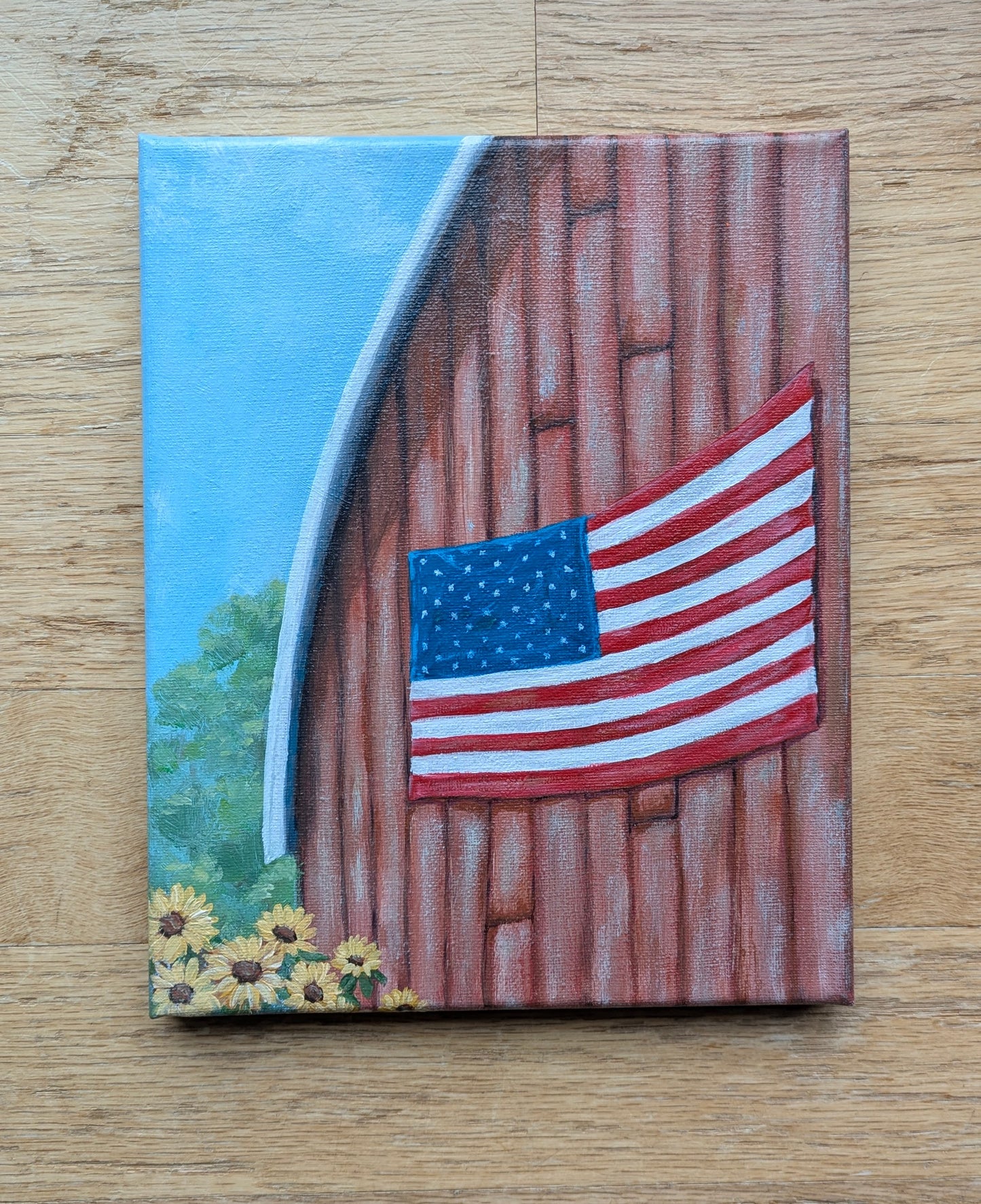Rural America | 8X10 canvas original painting