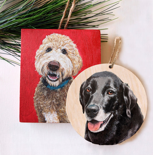 MINI Pet Portrait | Ornament size
