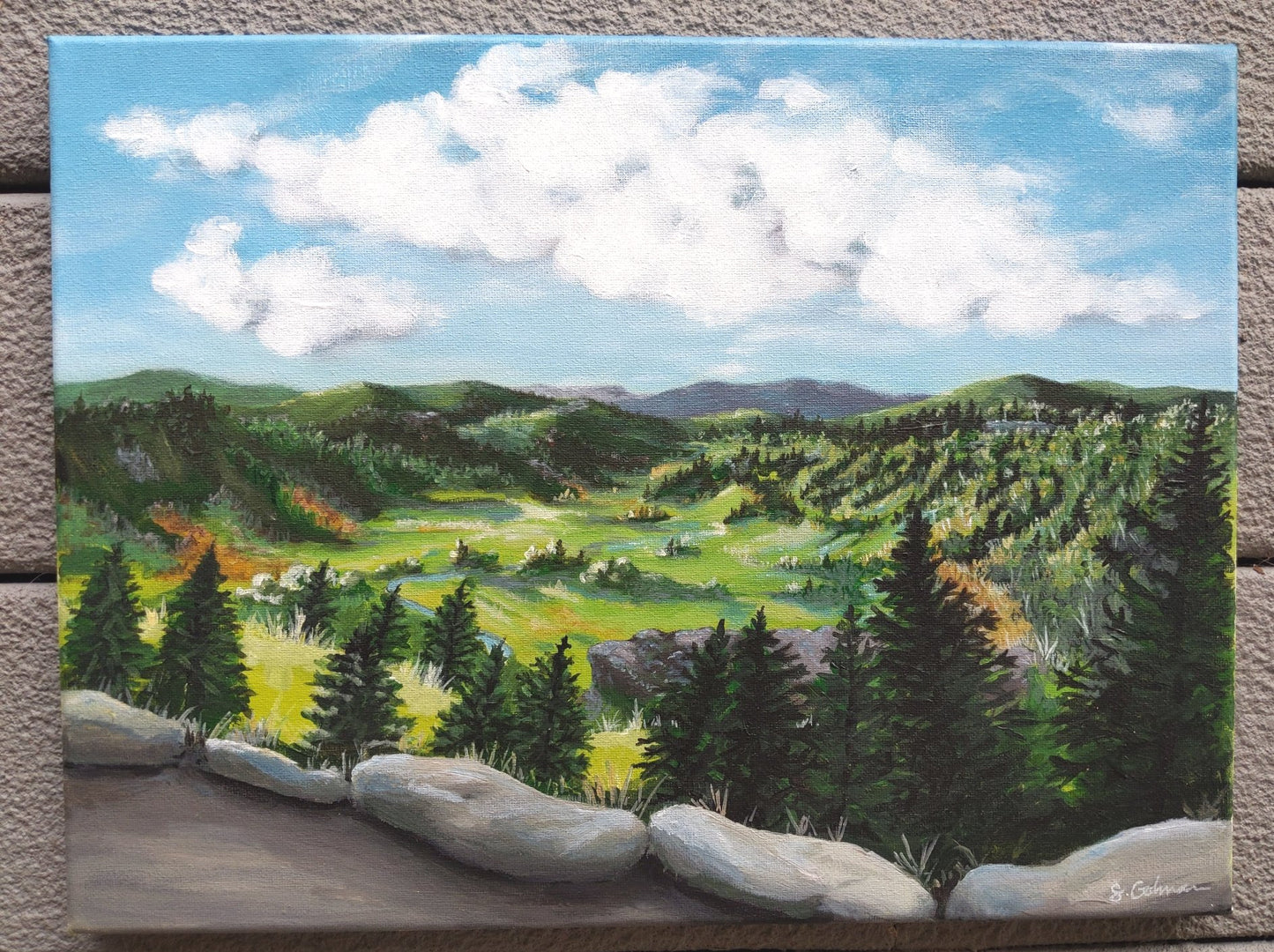 Landscape  12X16 canvas painting – Sarah Gohman Art & Design