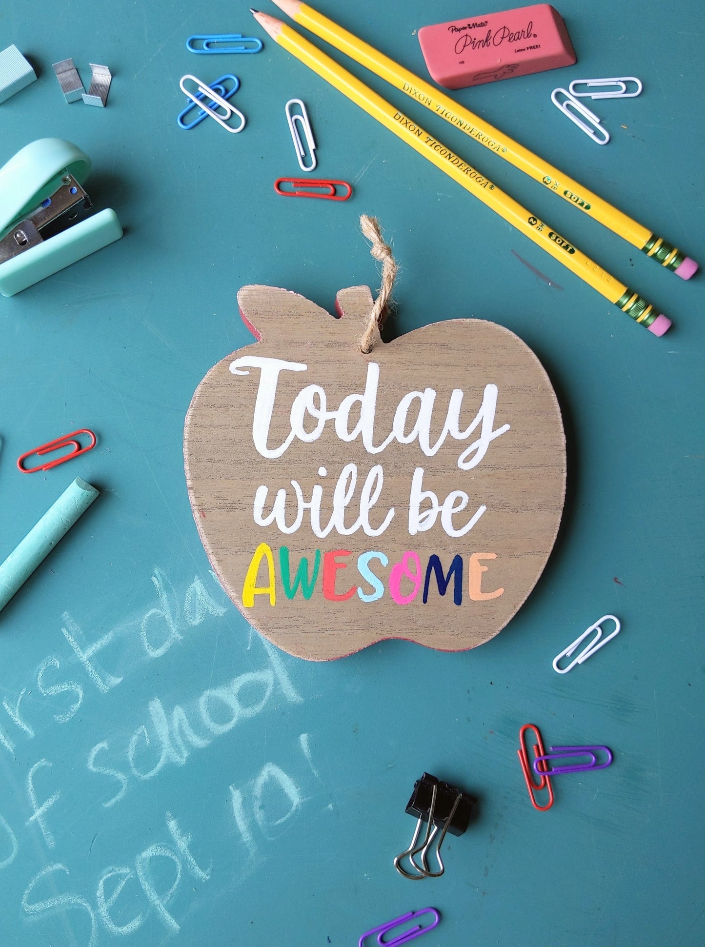 Wood sign | Today will be awesome