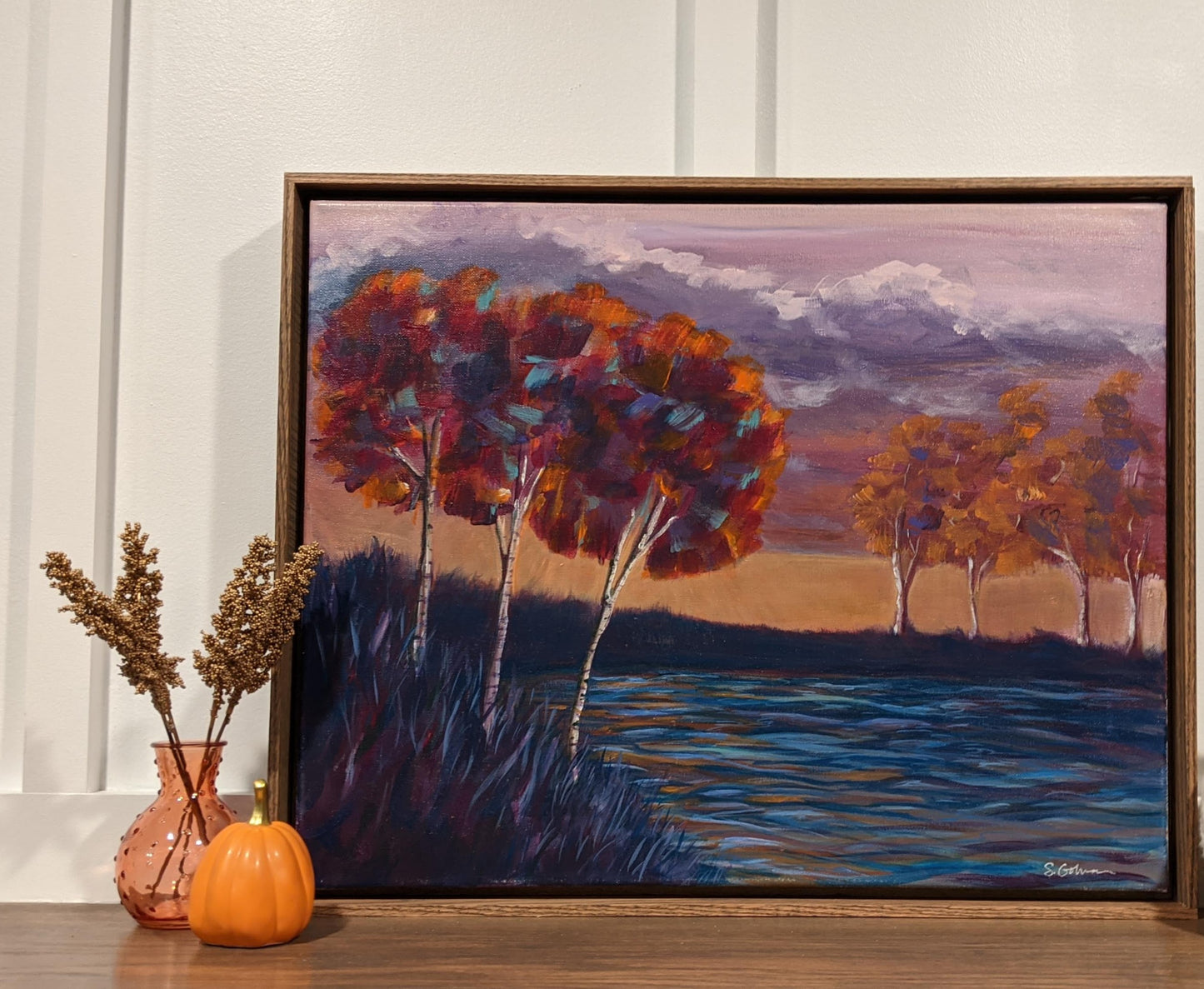 Fallscape 4 | 16X20 Framed original painting