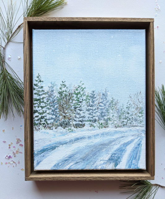 Winter landscape framed painting | 4