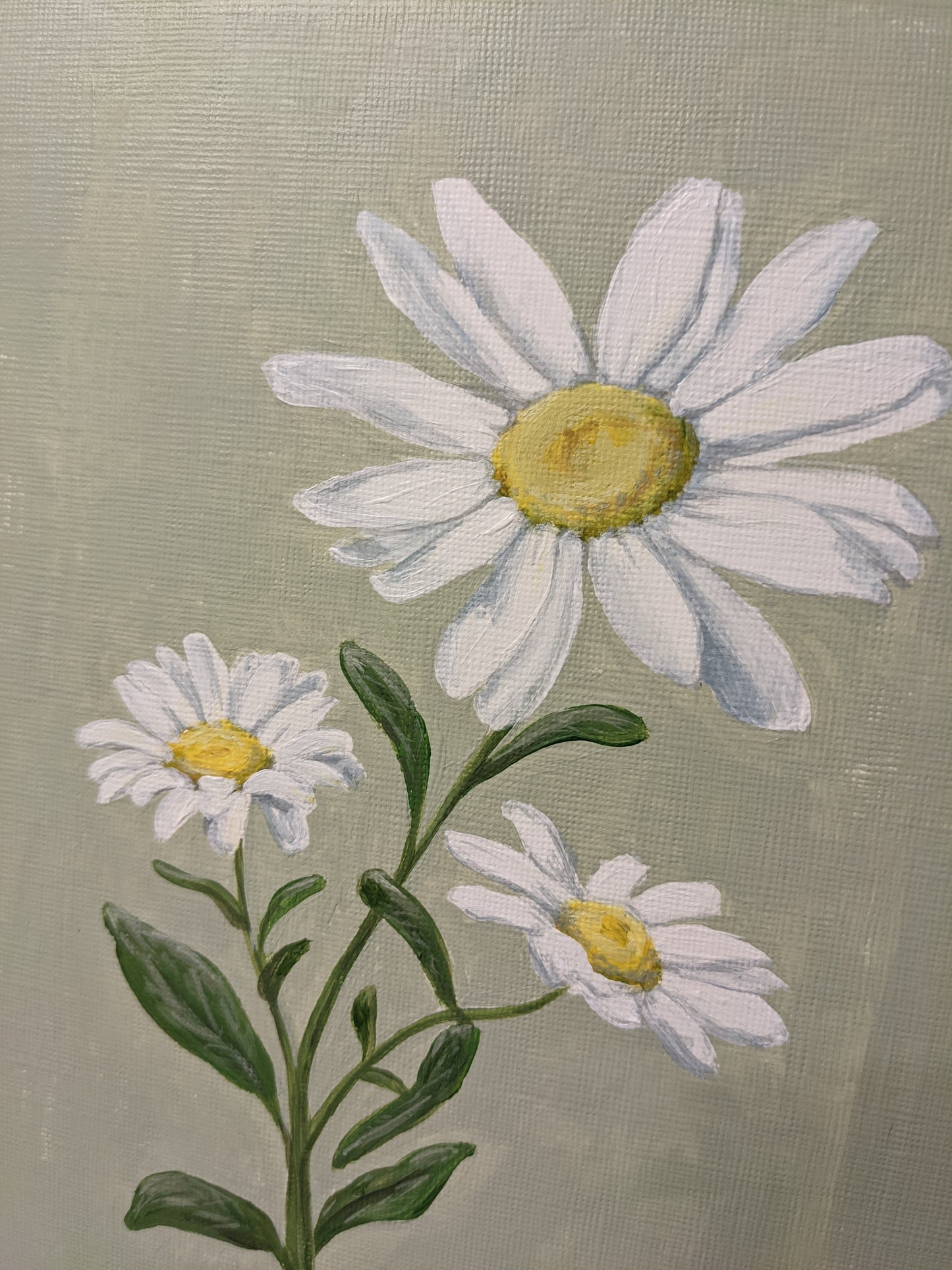Day 2 Daisy | 9X12 inch original painting