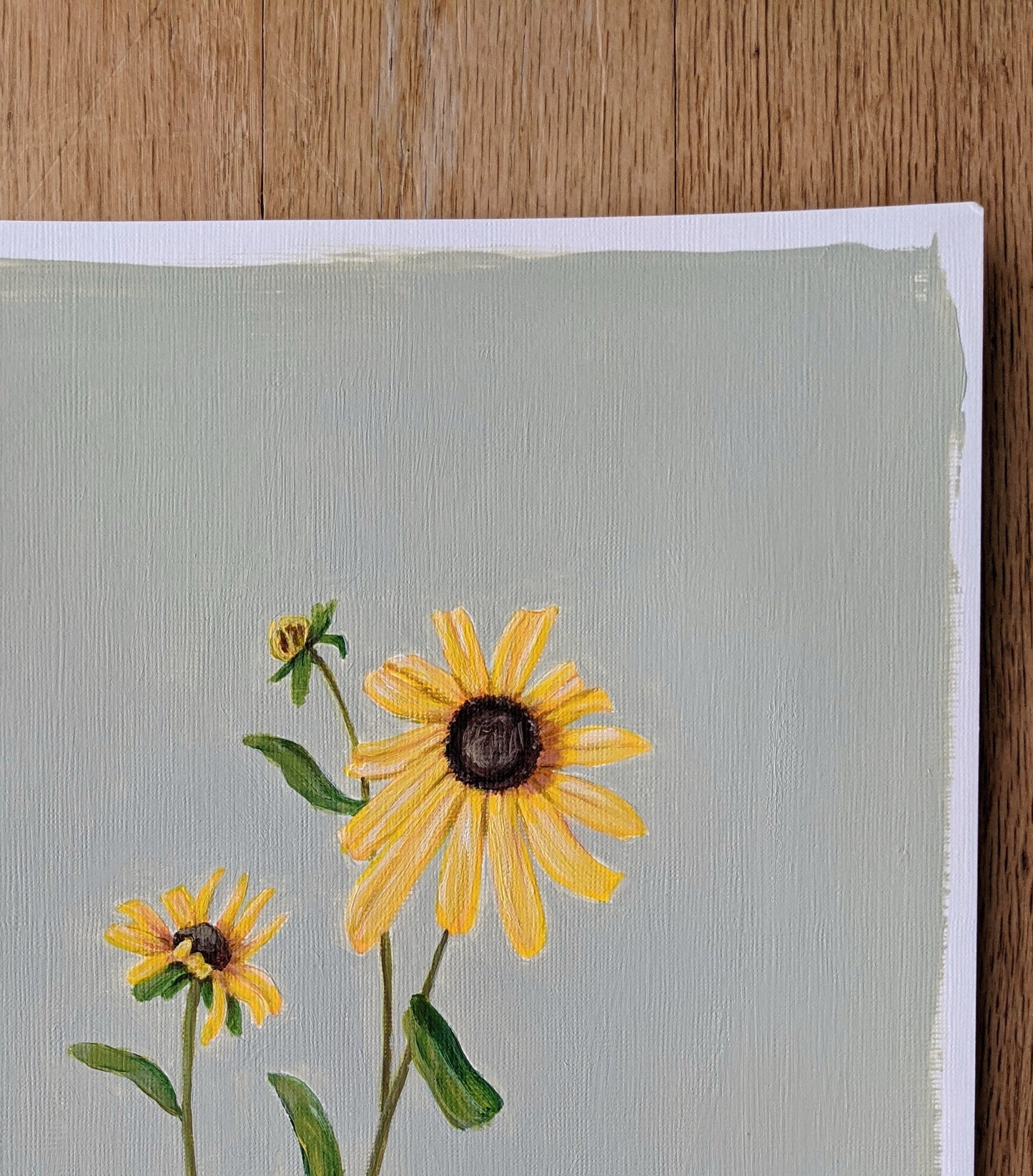 Day 17 Yellow Flower | 9X12 inch original painting