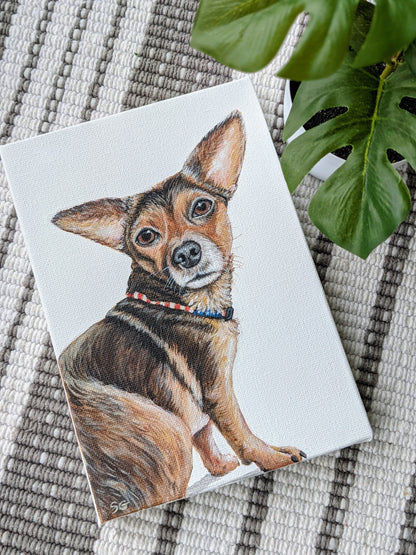 Custom Pet Portraits on Canvas
