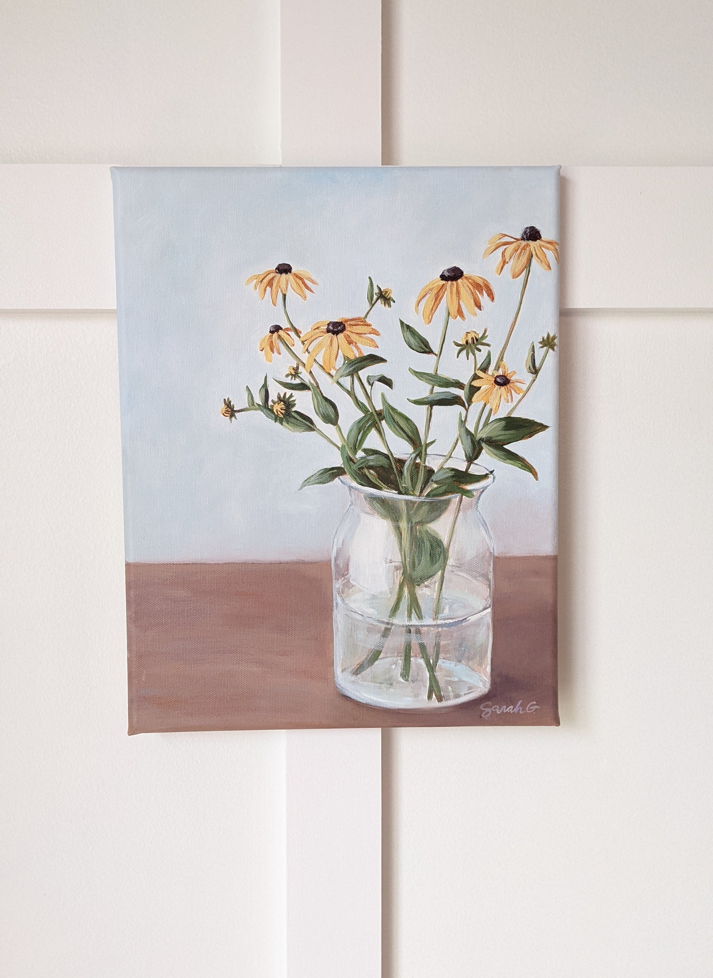Wildflowers 1  11X14 inch painting on canvas – Sarah Gohman Art & Design