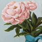 Peonies in a Vase | 12X16 inch painting on canvas