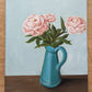 Peonies in a Vase | 12X16 inch painting on canvas