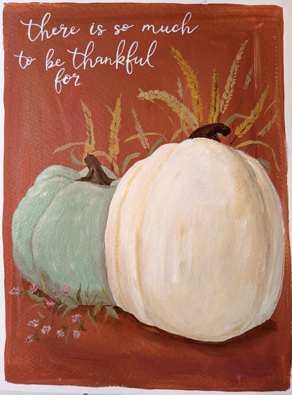 Thanksgiving | 9x12 inch art on paper