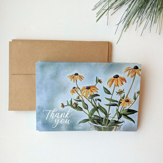 Thank You 'Wildflowers' Greeting cards, blank