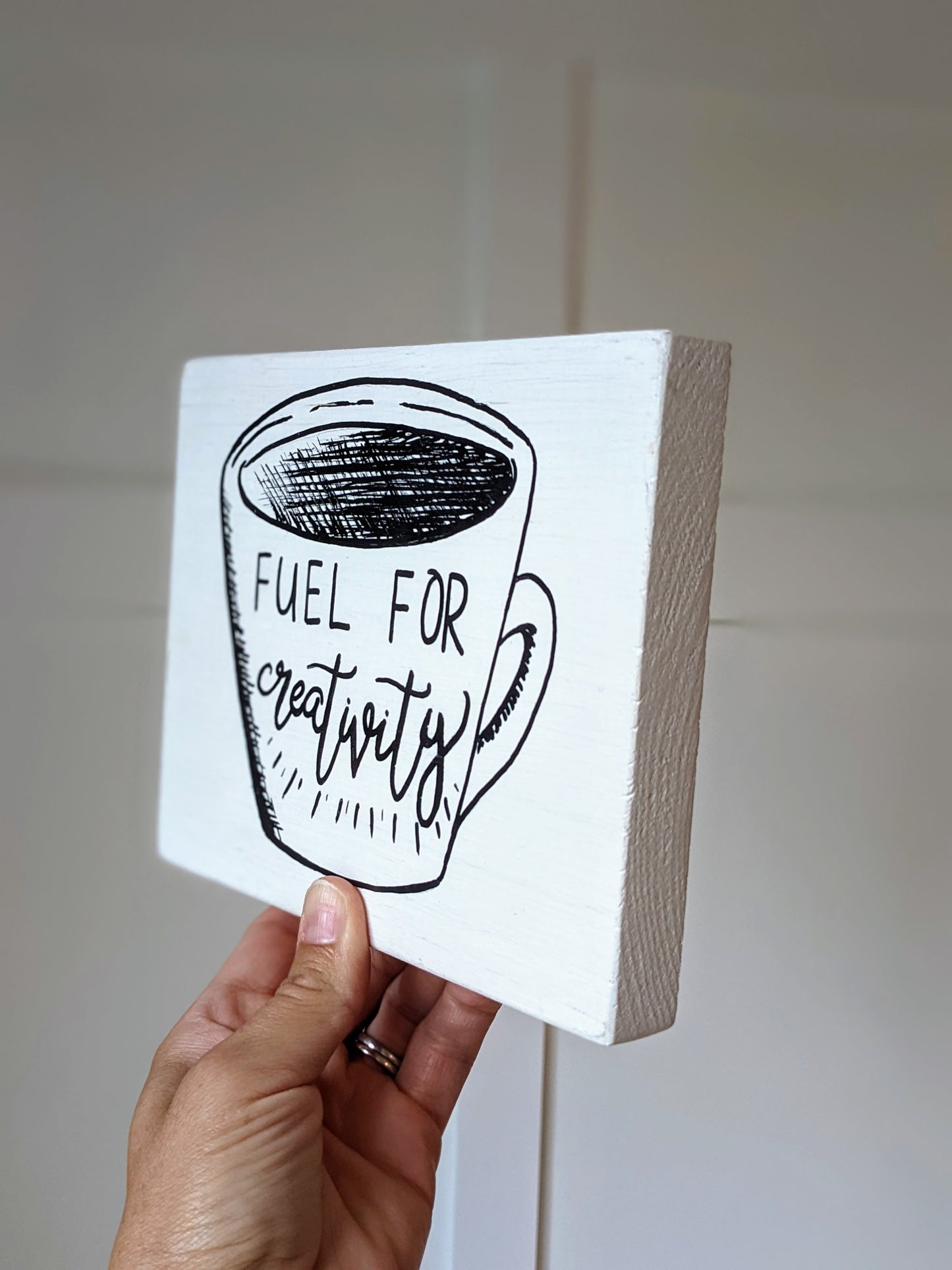 Wood sign | Coffee Fuel for Creativity