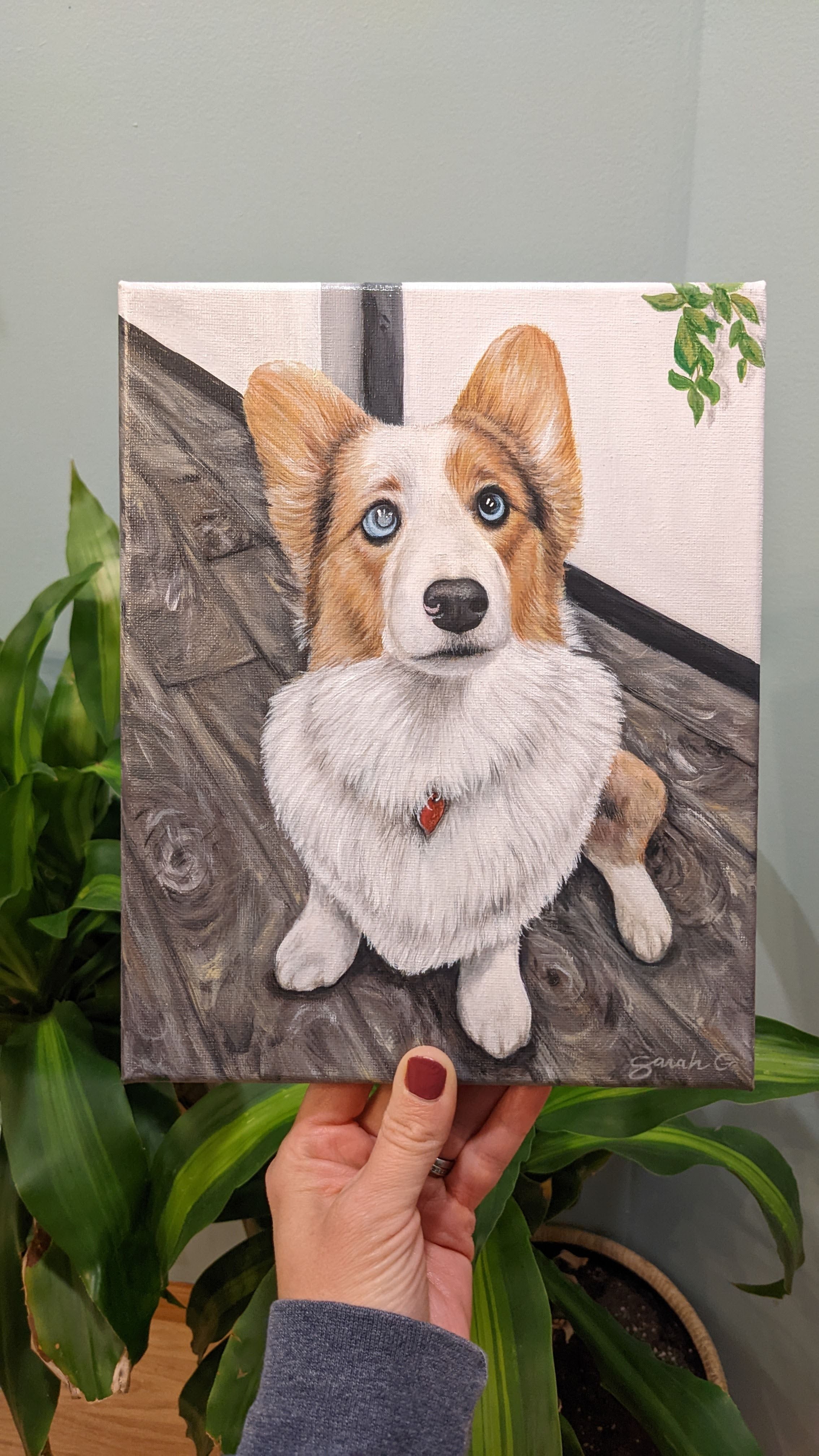 Marina | shops Custom Pet Portrait | Acrylic on Canvas | 12 x 16 inches